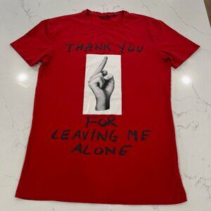 Antony Morato Men's Red Graphic T Shirt Slim Fit Uomo Medium